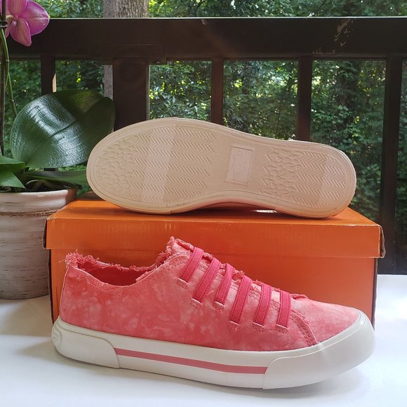 ROCKET DOG Jokes Tie Dye Sneakers in Melon Pink Cotton Size 7.5 - Picture 3 of 8